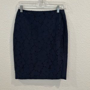 Banana Republic floral lace pencil skirt